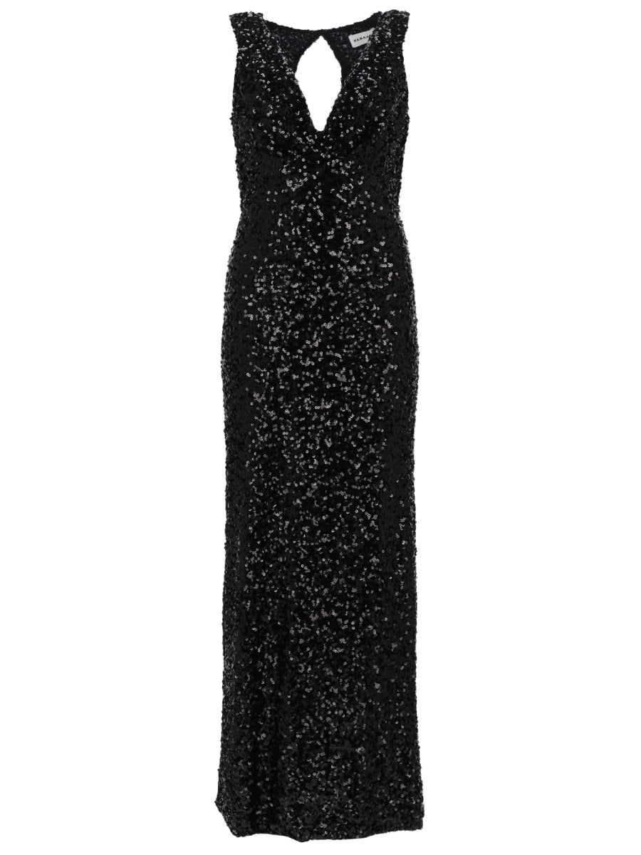 Full Sequin Sleeveless Long Dress