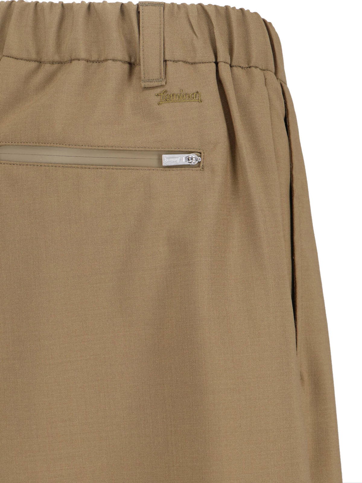 Wool Blend Shorts – Beige