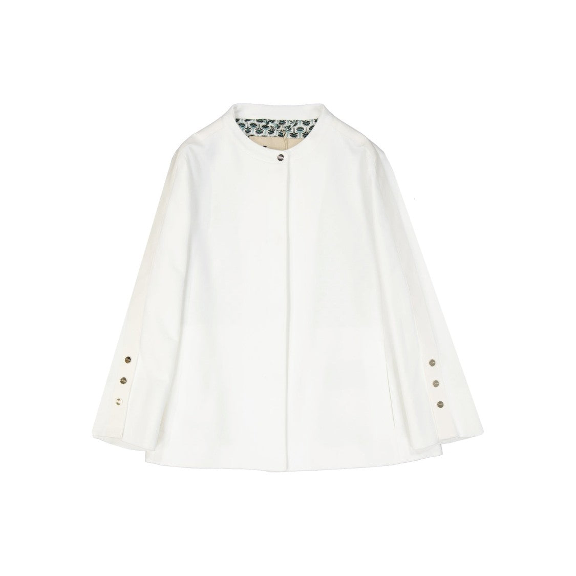 Fully Lined Cotton Jacket With Decorative Button Details