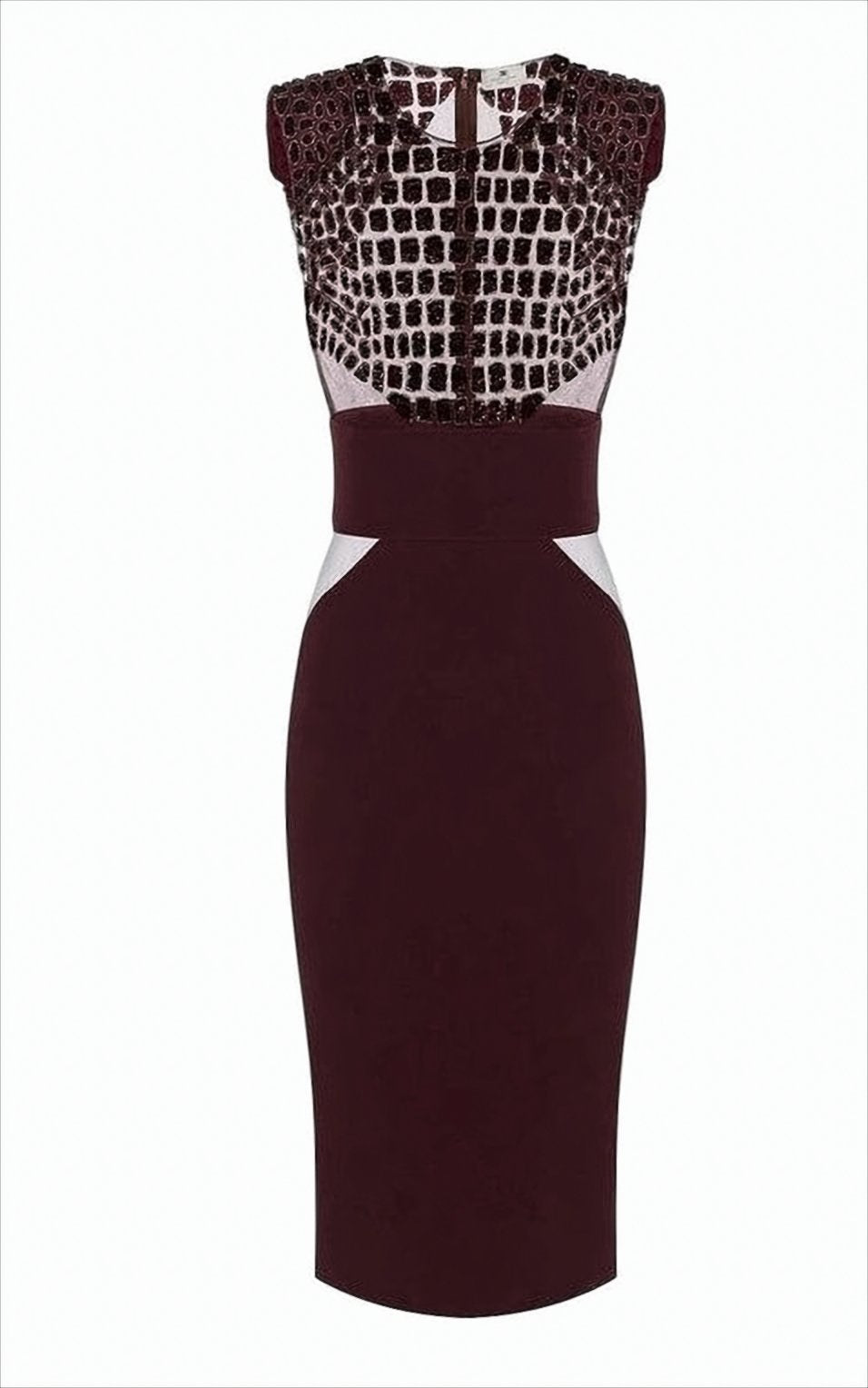 Lightweight Crepe Midi Dress With Structured Shoulders