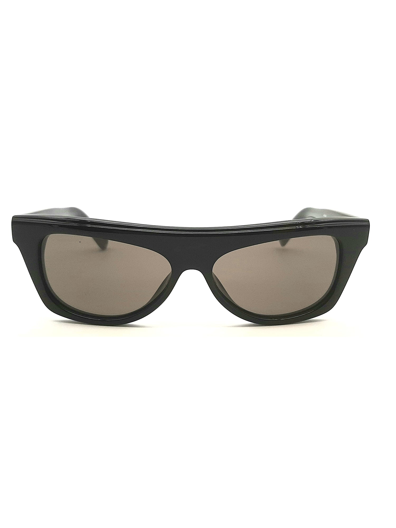 Contemporary Black Acetate Sunglasses with Tinted Lenses