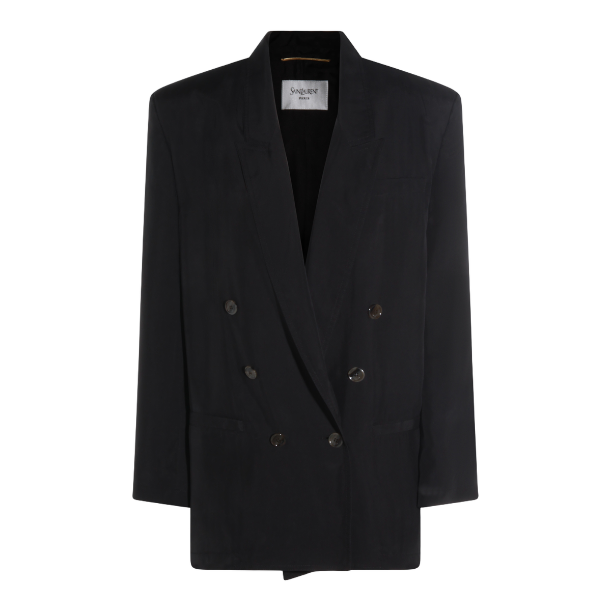 Double-breasted Black Jacket