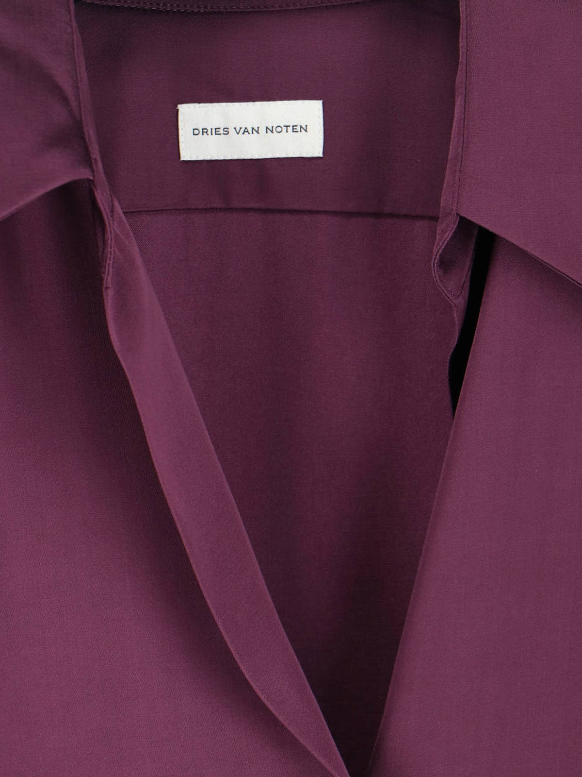 Purple Classic V-Neck Viscose Blouse
