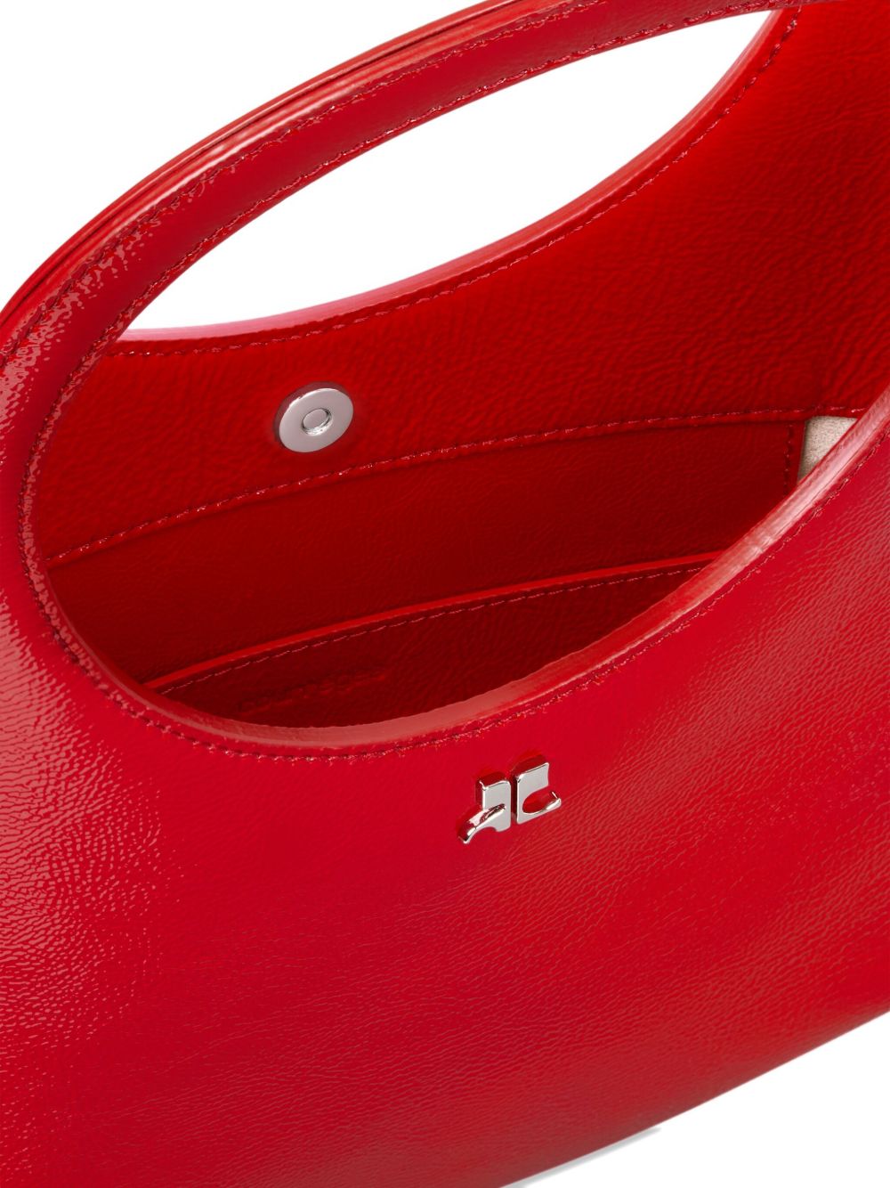 Red  Top Grain Bovine Leather Bag