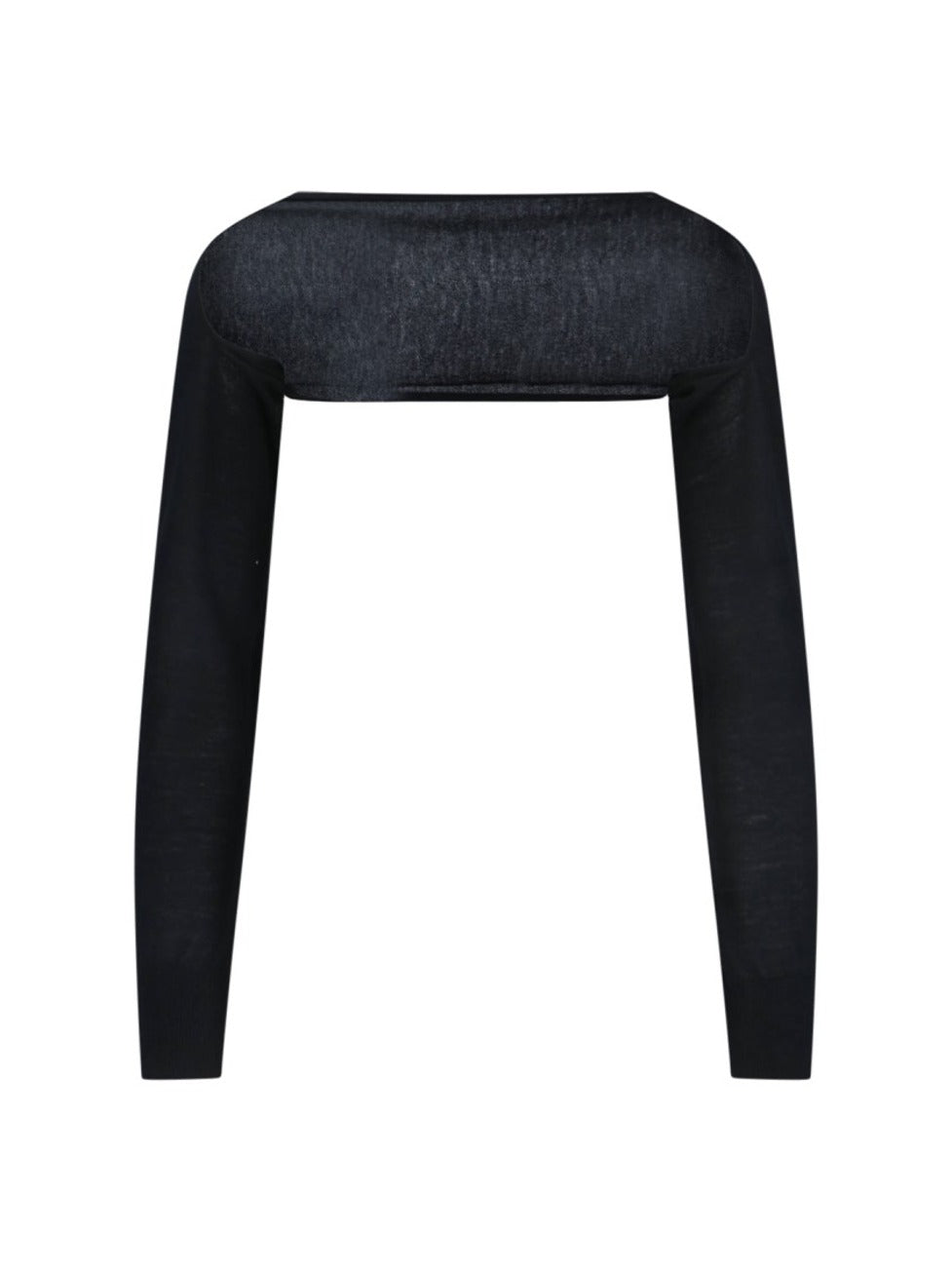 Fitted Cashmere Cover-Up With Round Neckline