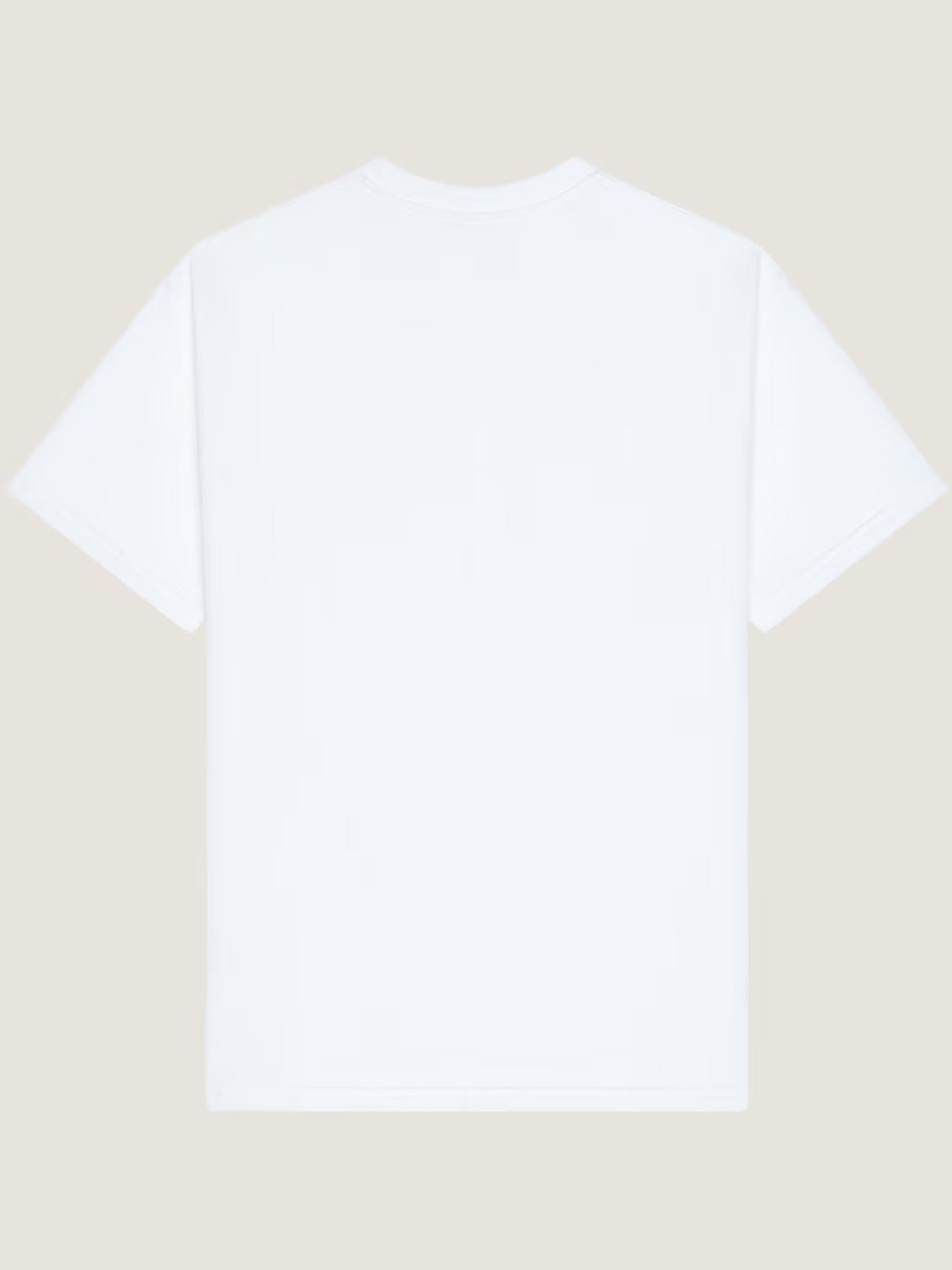 Regular Fit White Cotton Silk T-Shirt