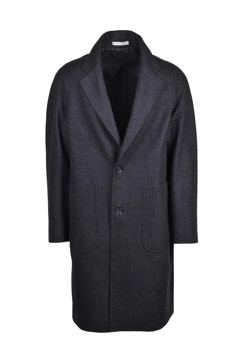 Tailored Grey Virgin Wool Coat