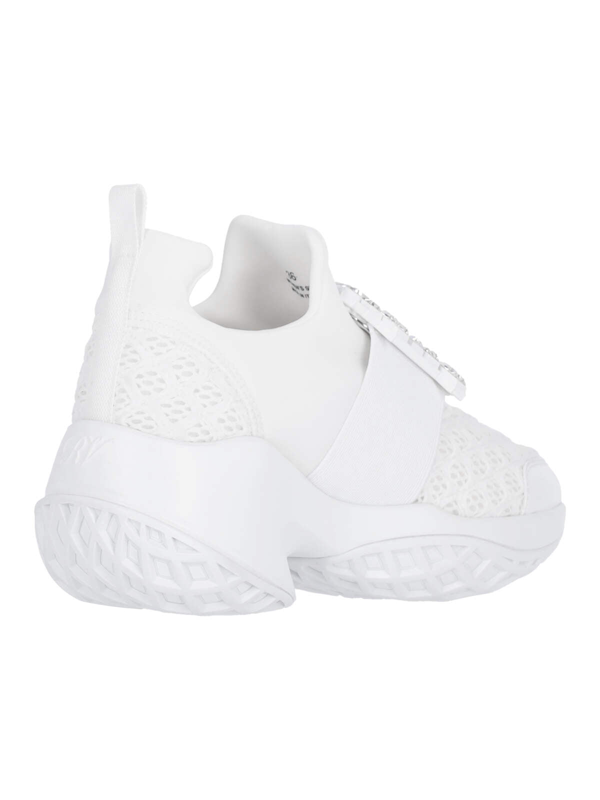 "Viv' Run" Sneakers, In White Technical Fabric
