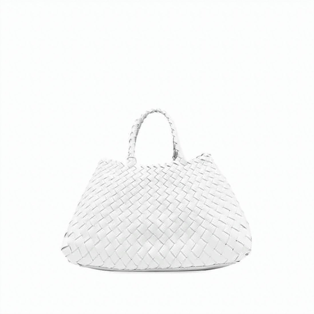Artisanal Woven Buffalo Leather Tote Bag