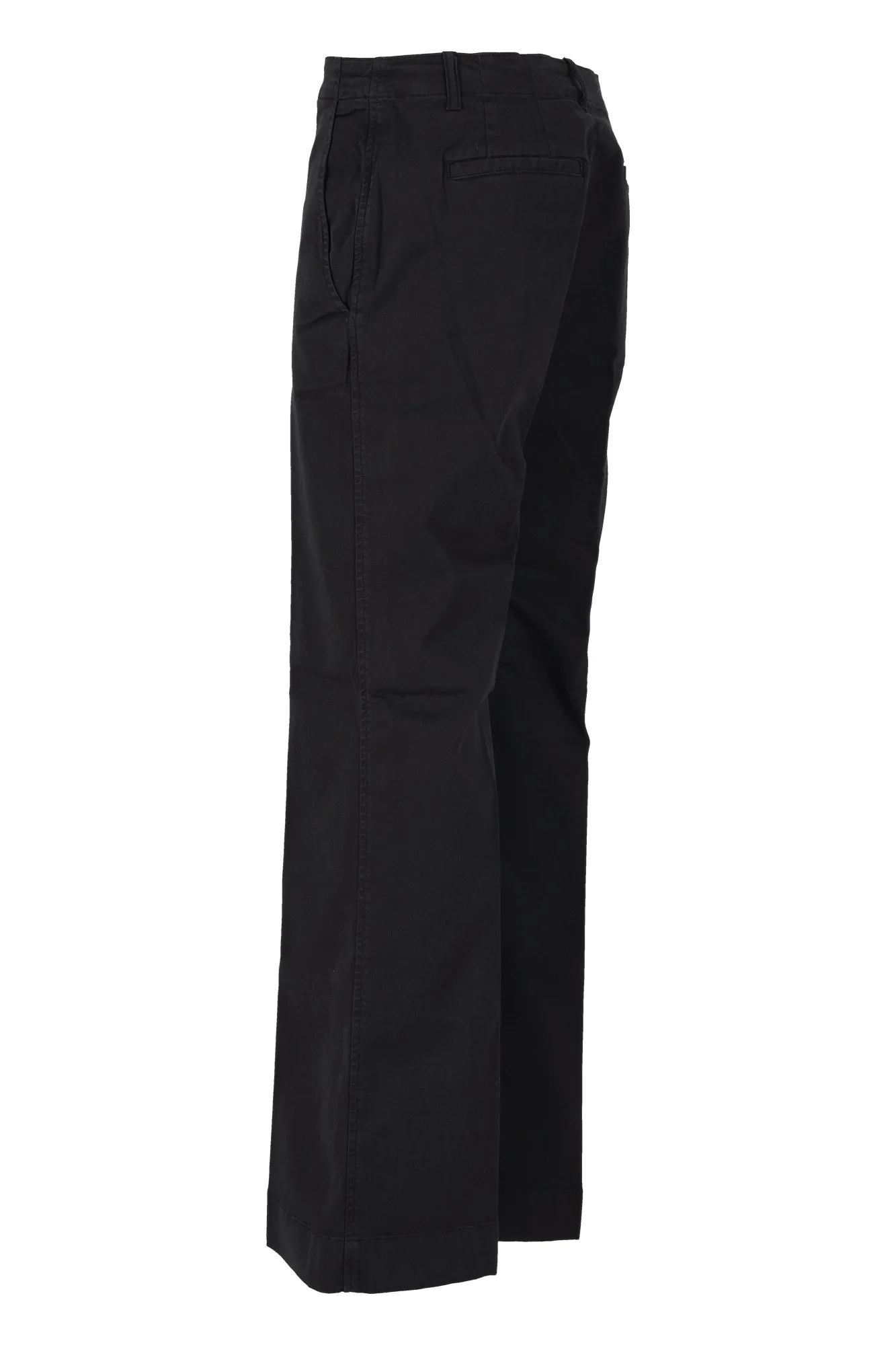 Full-Length Tailored Pants With Flat Front Design