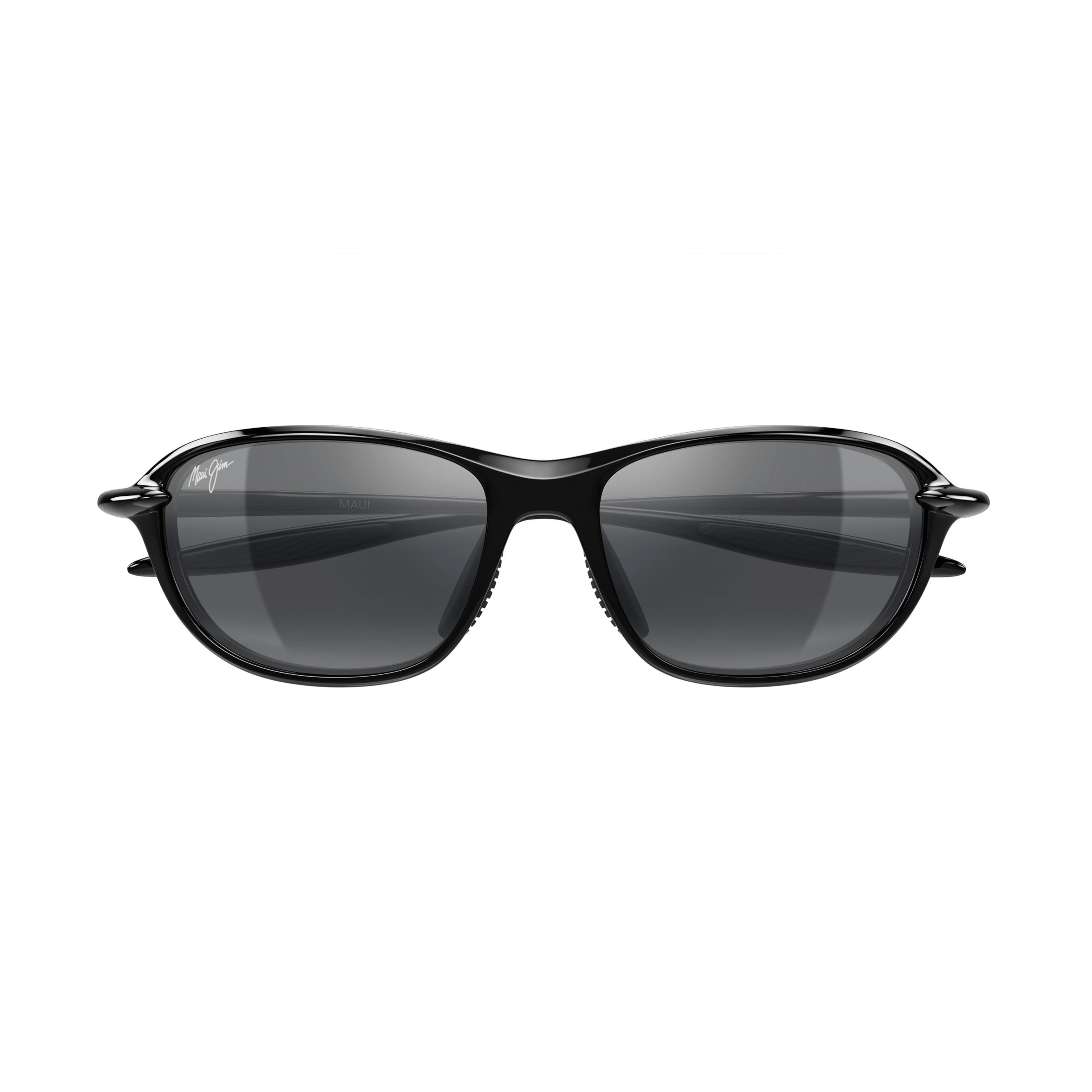 Hookipa Ultra R Wraparound Glossy Black Sunglasses with Curved Lenses