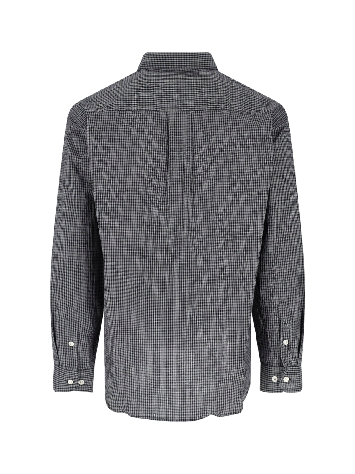 Black Executive Checkered Cotton Shirt