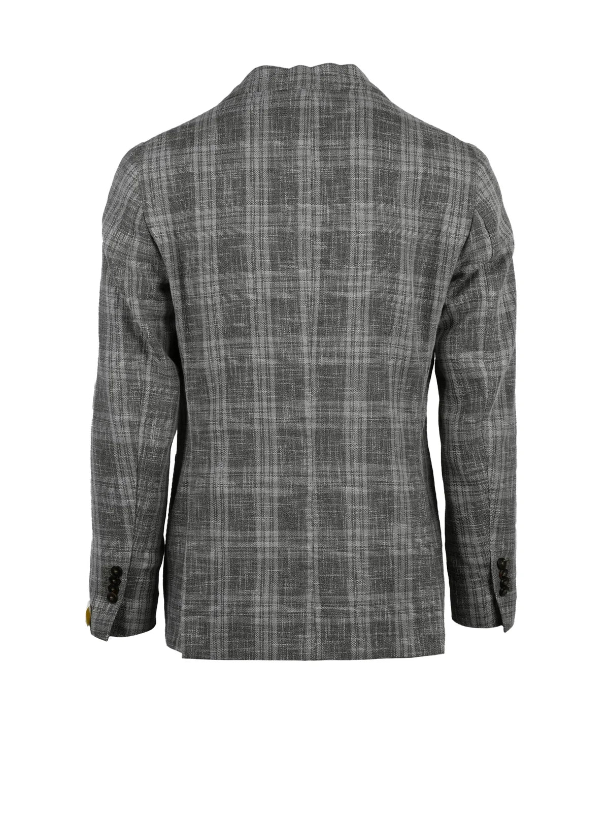 Grey Wool Cotton Polyamide Blazer Jacket