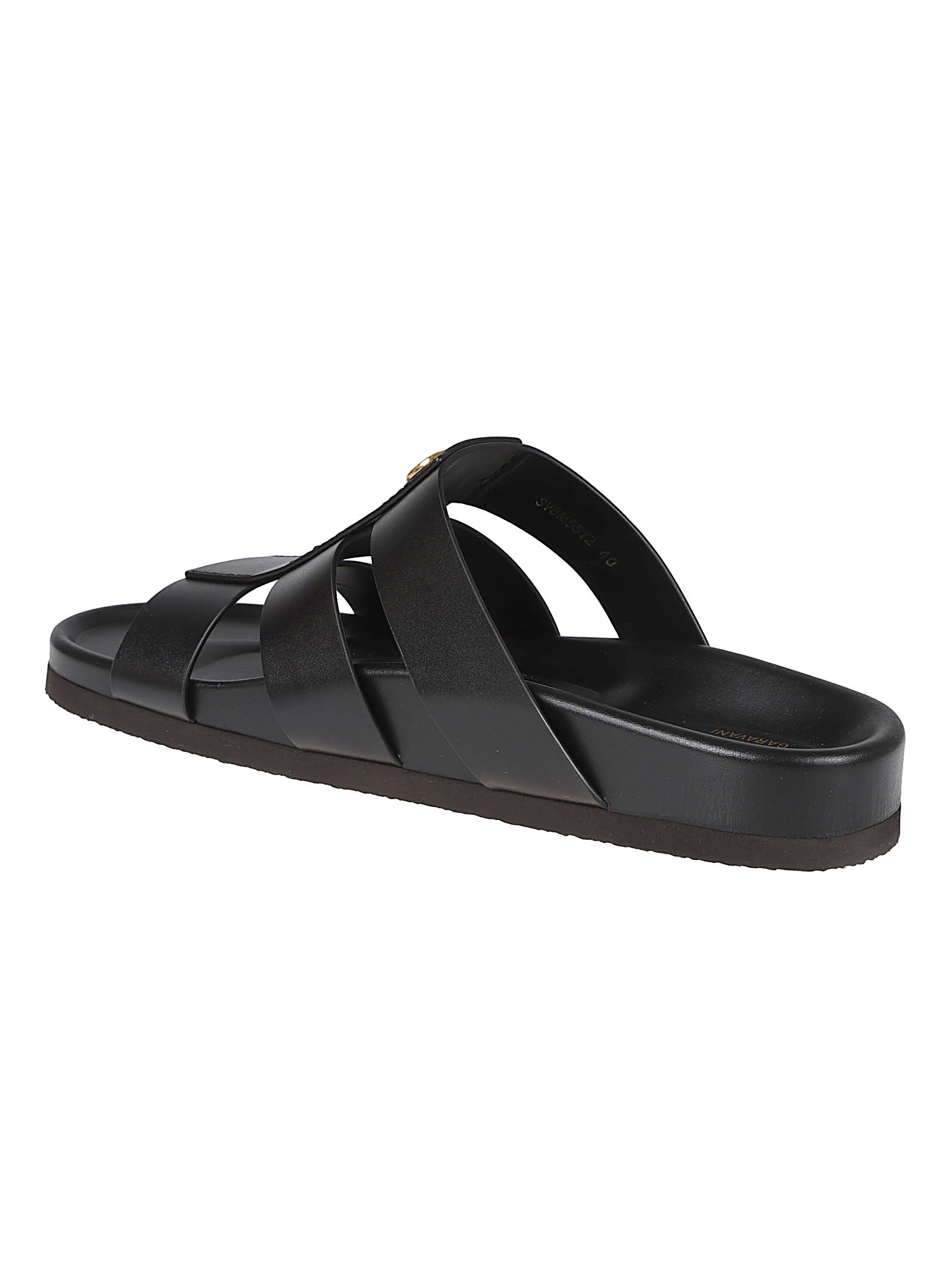 Black Leather Sandals