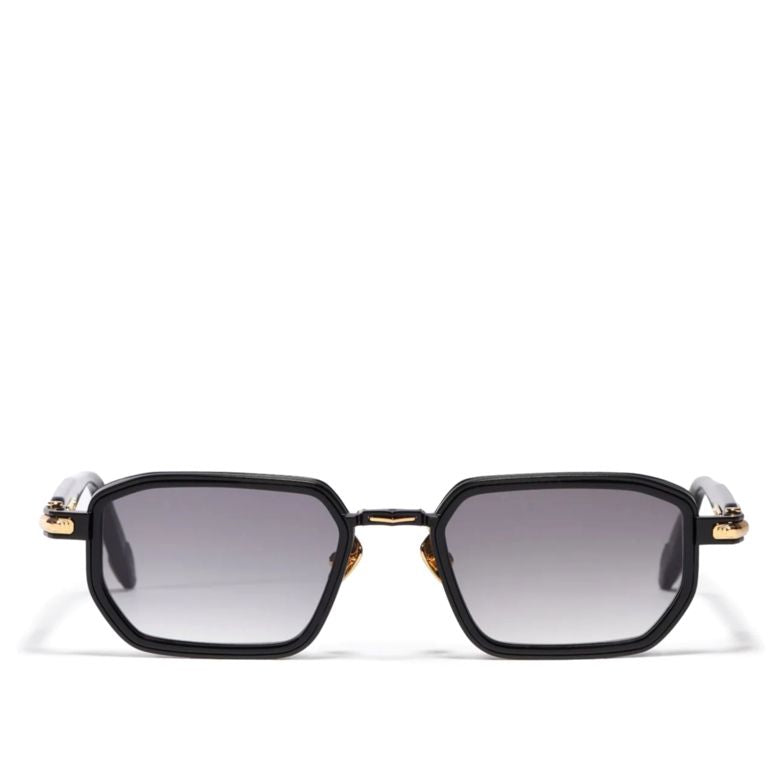 Miles Geometric Frame Sunglasses with Gold Detailing