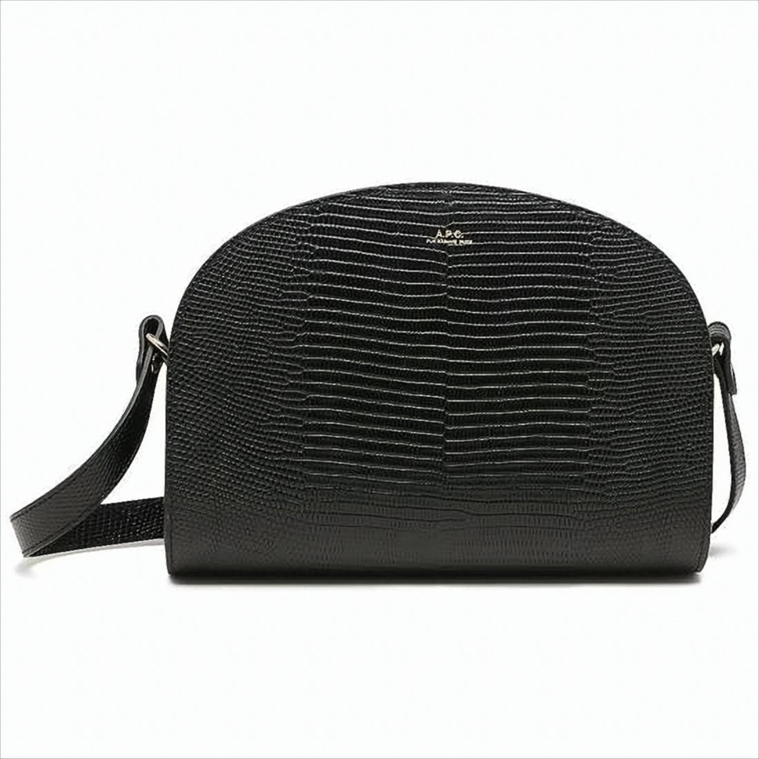 Textured Leather Shoulder Bag