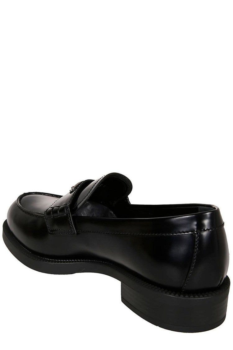 Polished Leather Loafers with Classic Penny Strap