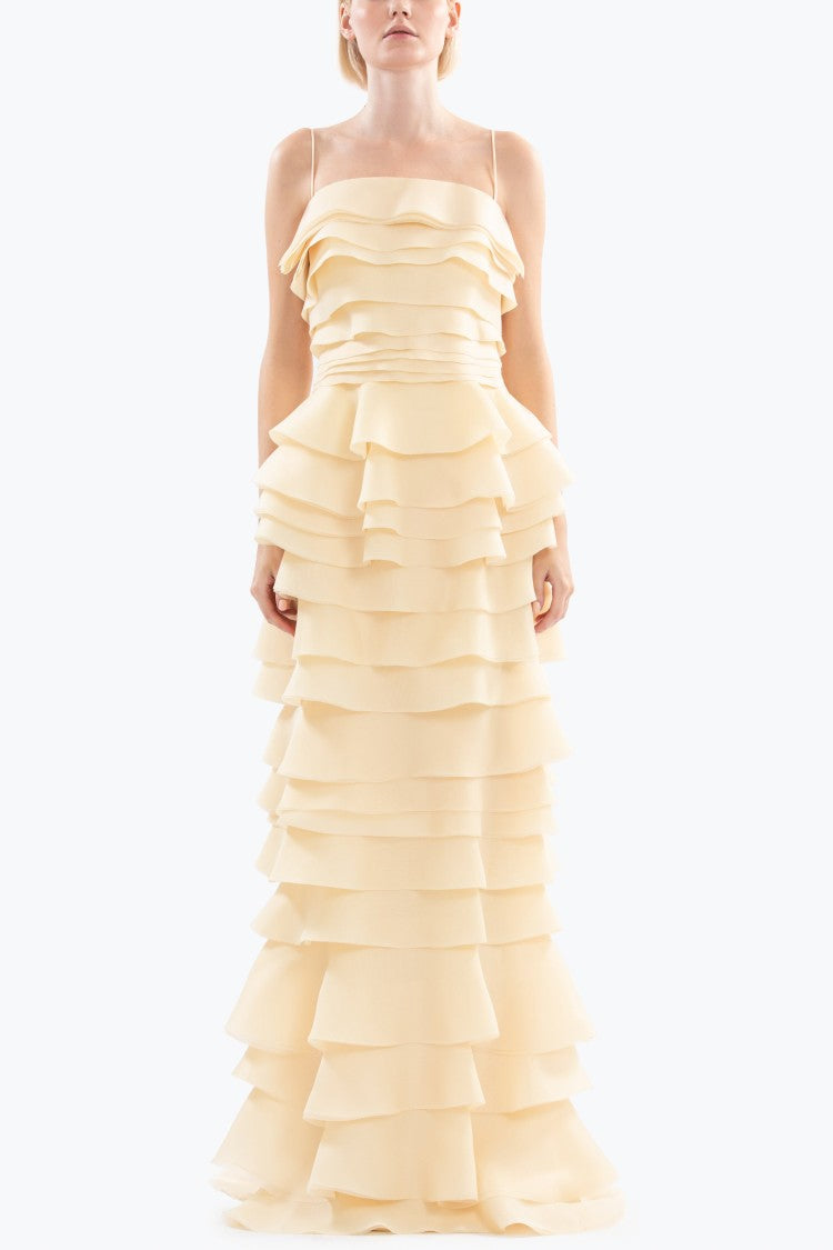 Layered Organza Long Dress