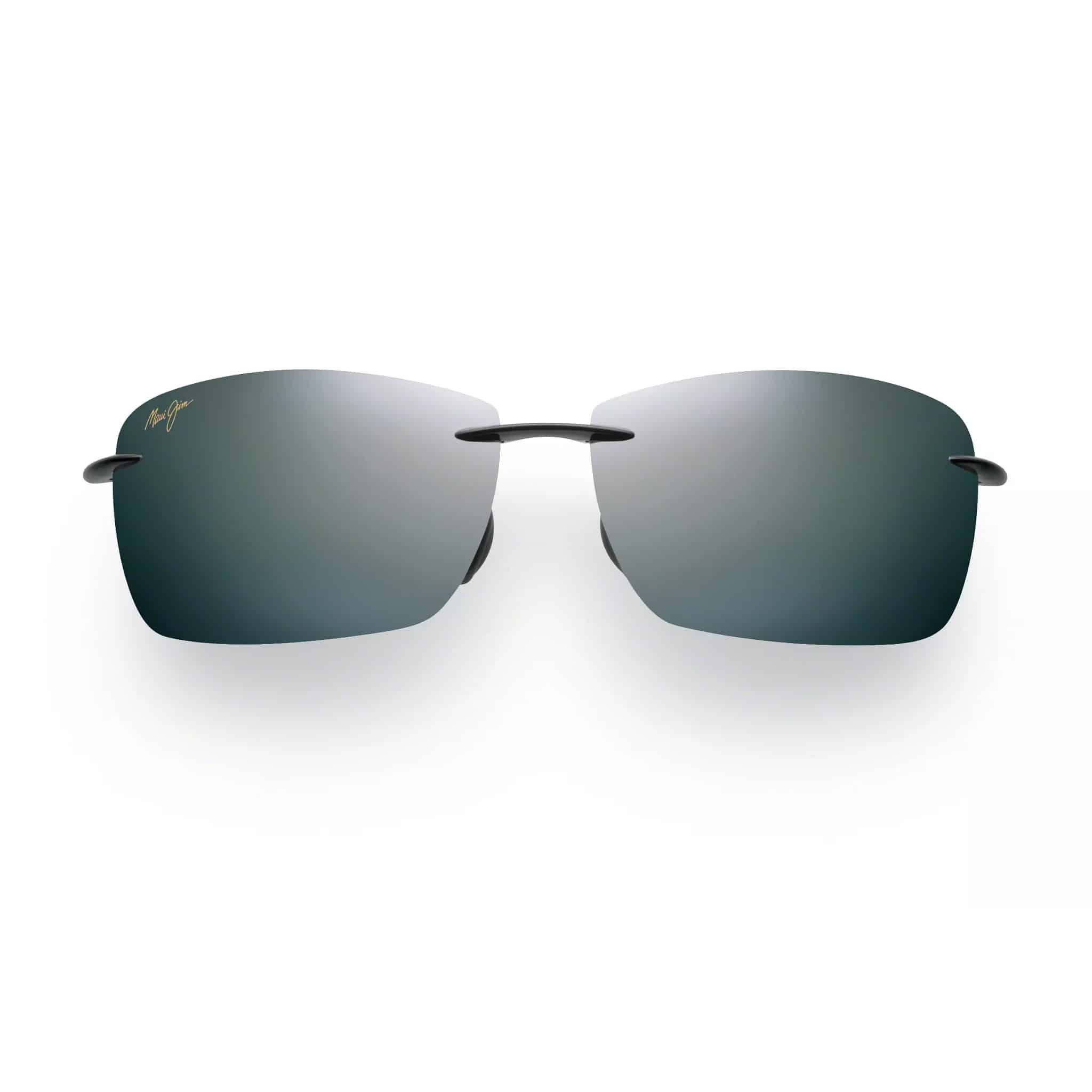 Lighthouse Rimless Sunglasses with Rectangular Dark-Tinted Lenses