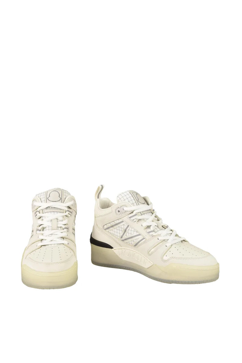 Sneaker Mid Leather Fibre - White