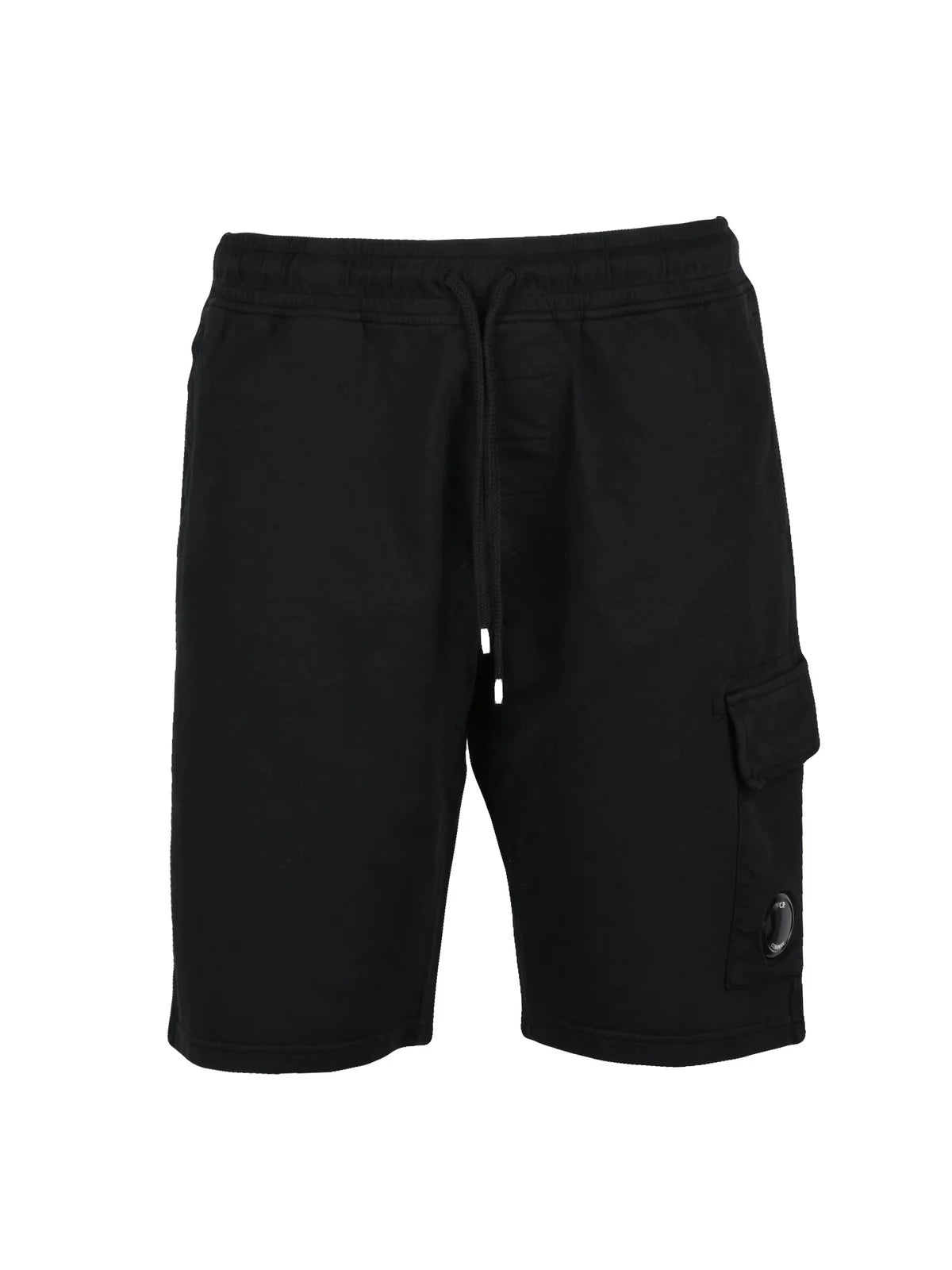 Black Cotton Sweatshorts