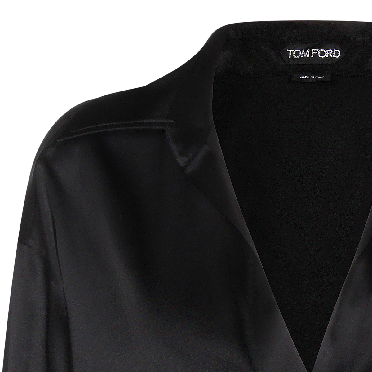 Long-Sleeved Black Blouse