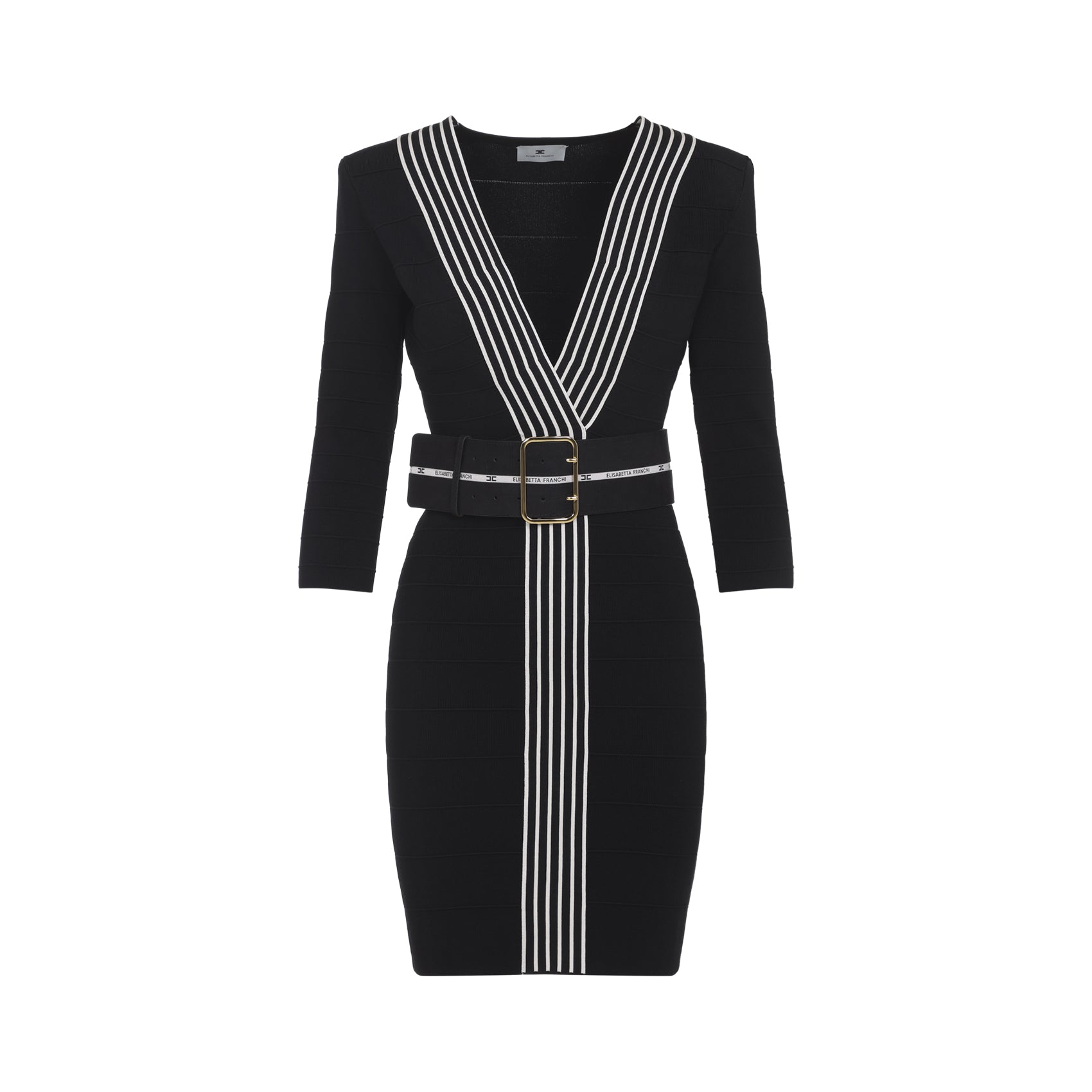 Mini Dress With Deep V-Neck