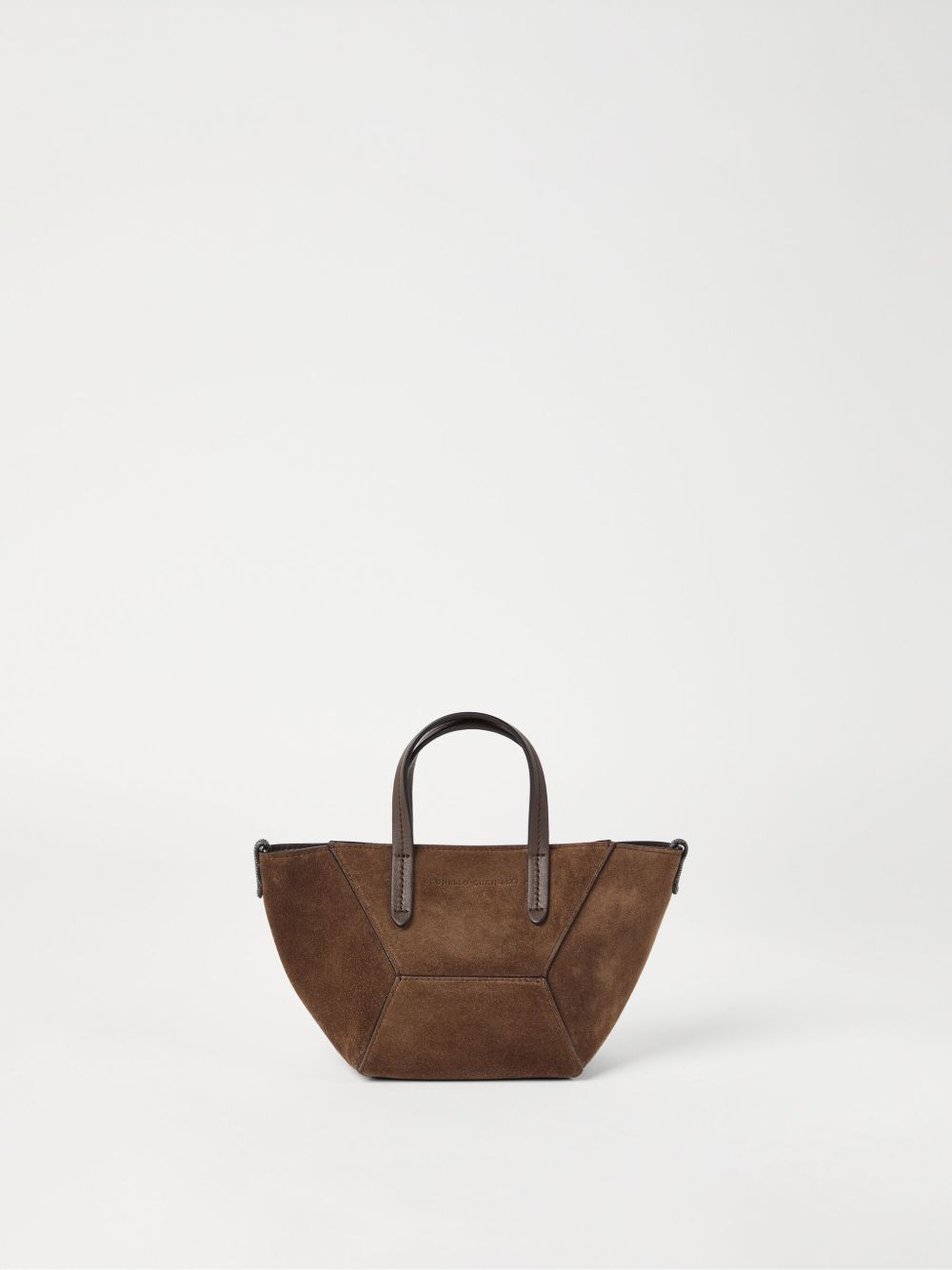 Structured Suede Leather Bag