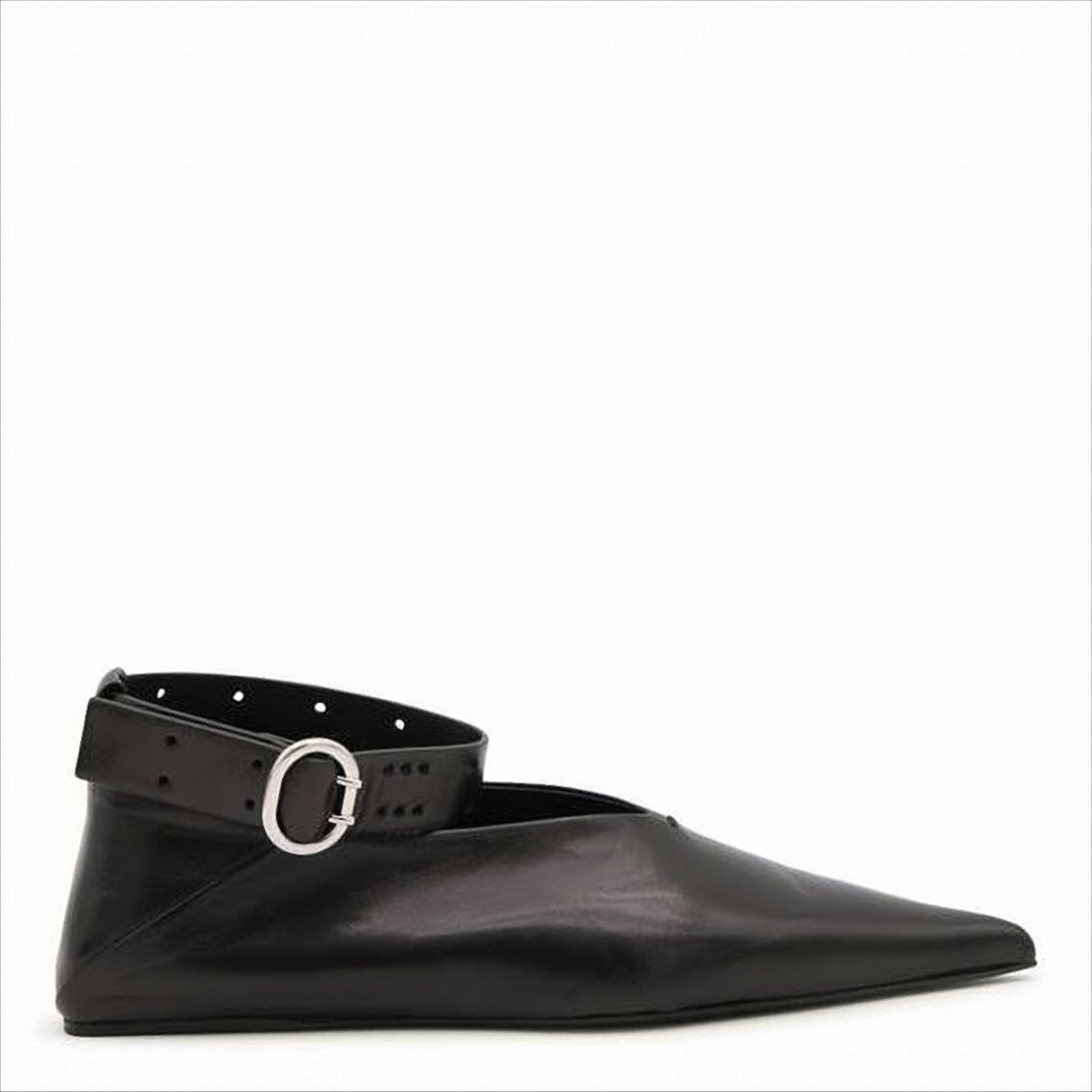 Pointed Toe Flats with Ankle Strap