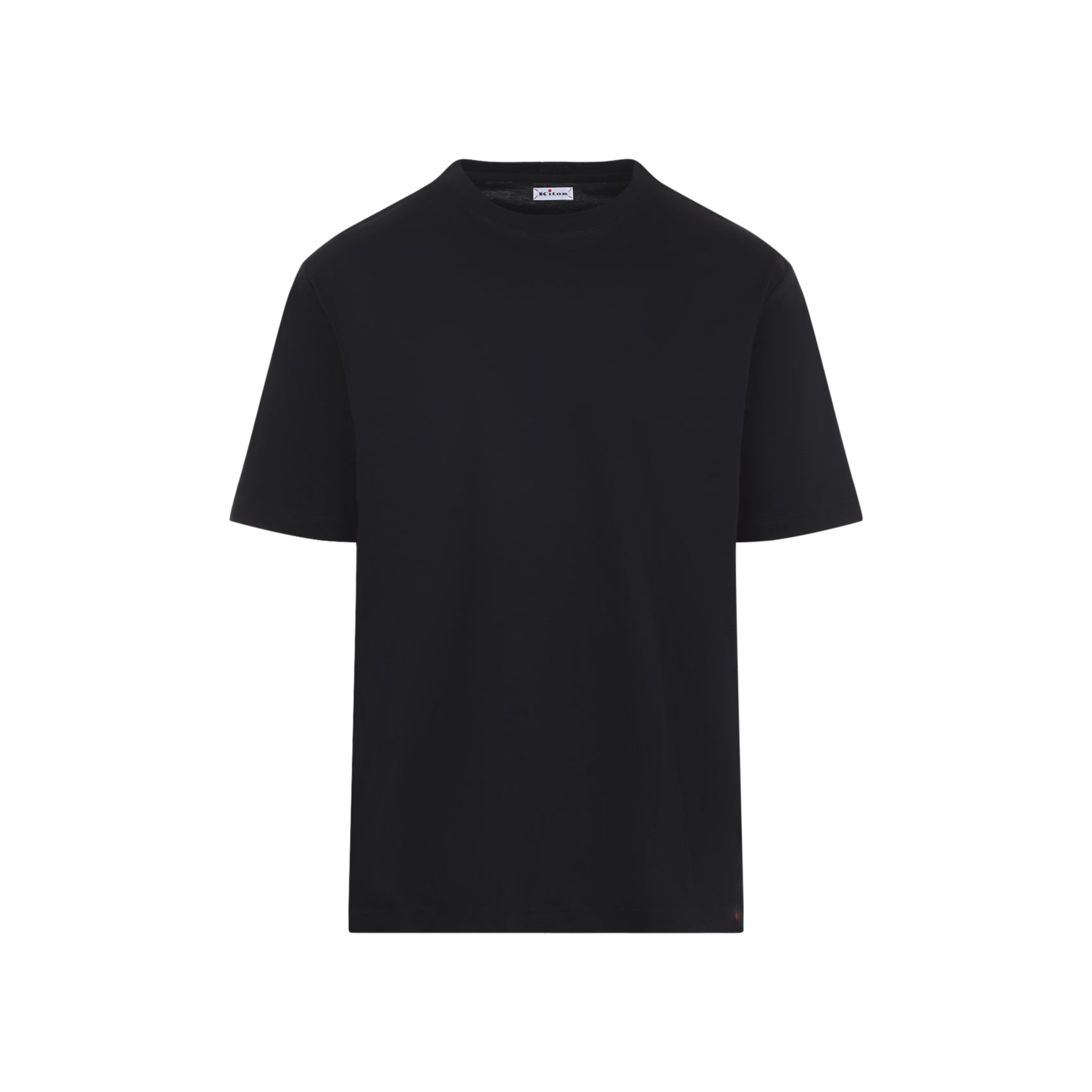 Black Crew Neck T-Shirt in Cotton
