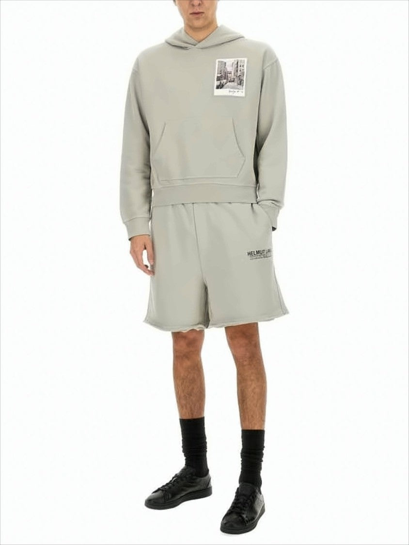 Relaxed Fit Grey Hoodie with Photographic Print