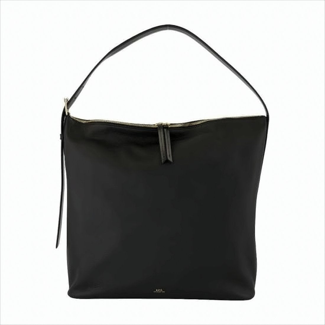 Minimalist Black Cow Leather Shoulder Bag