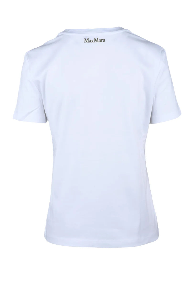White Green Cotton T-shirt