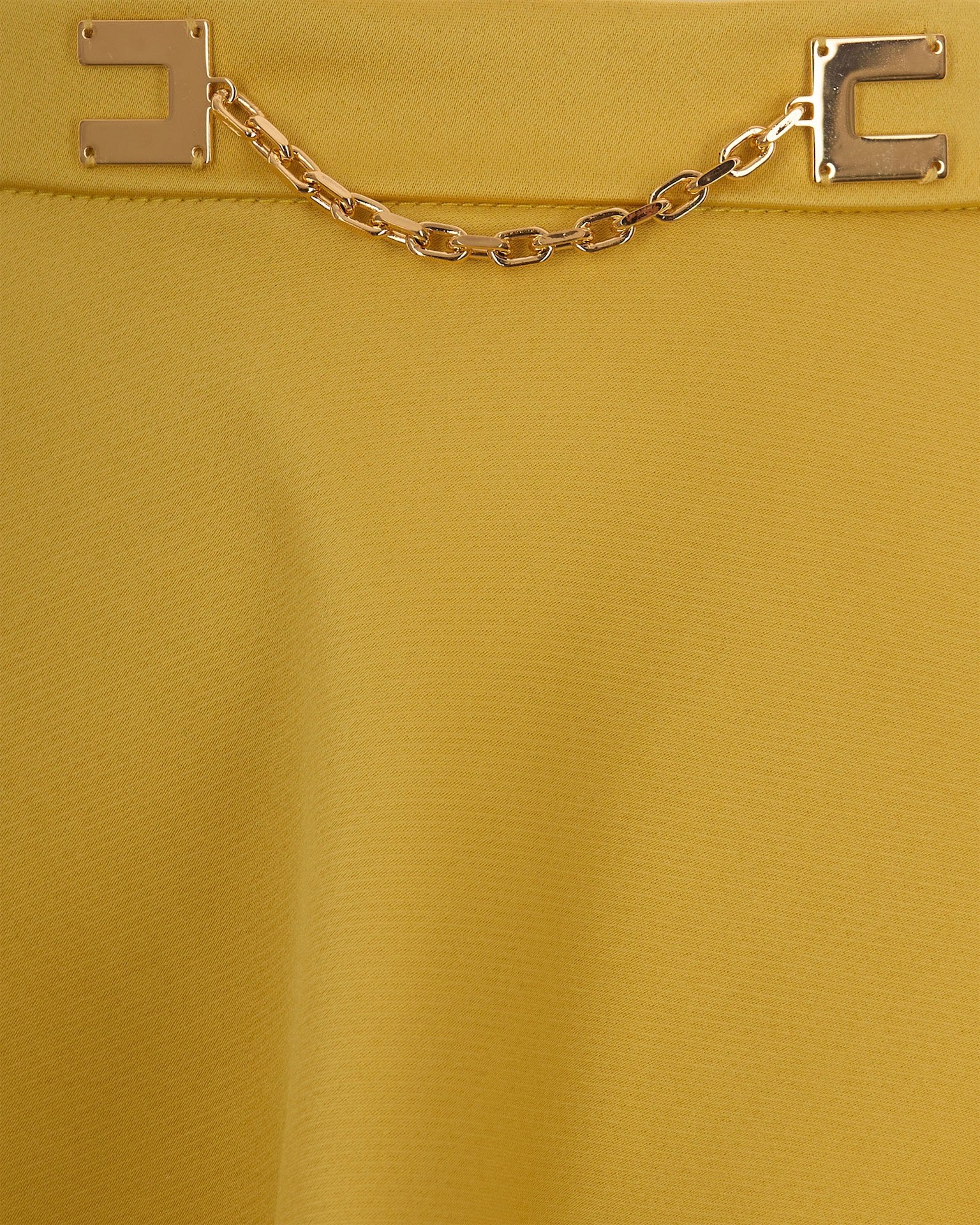 Duchesse Midi Skirt With Gold-Tone Chain Detail