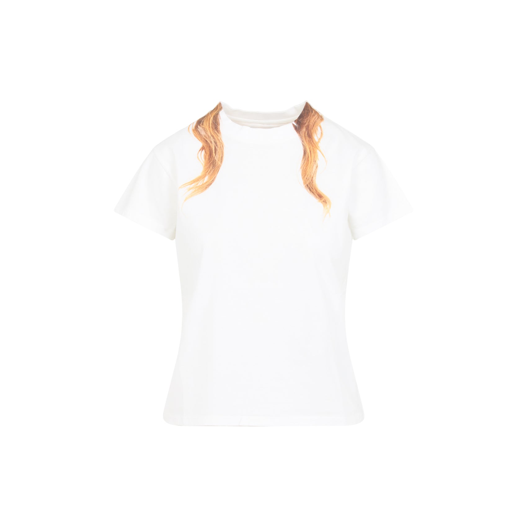 Short-Sleeved Fitted T-Shirt With Unique Print
