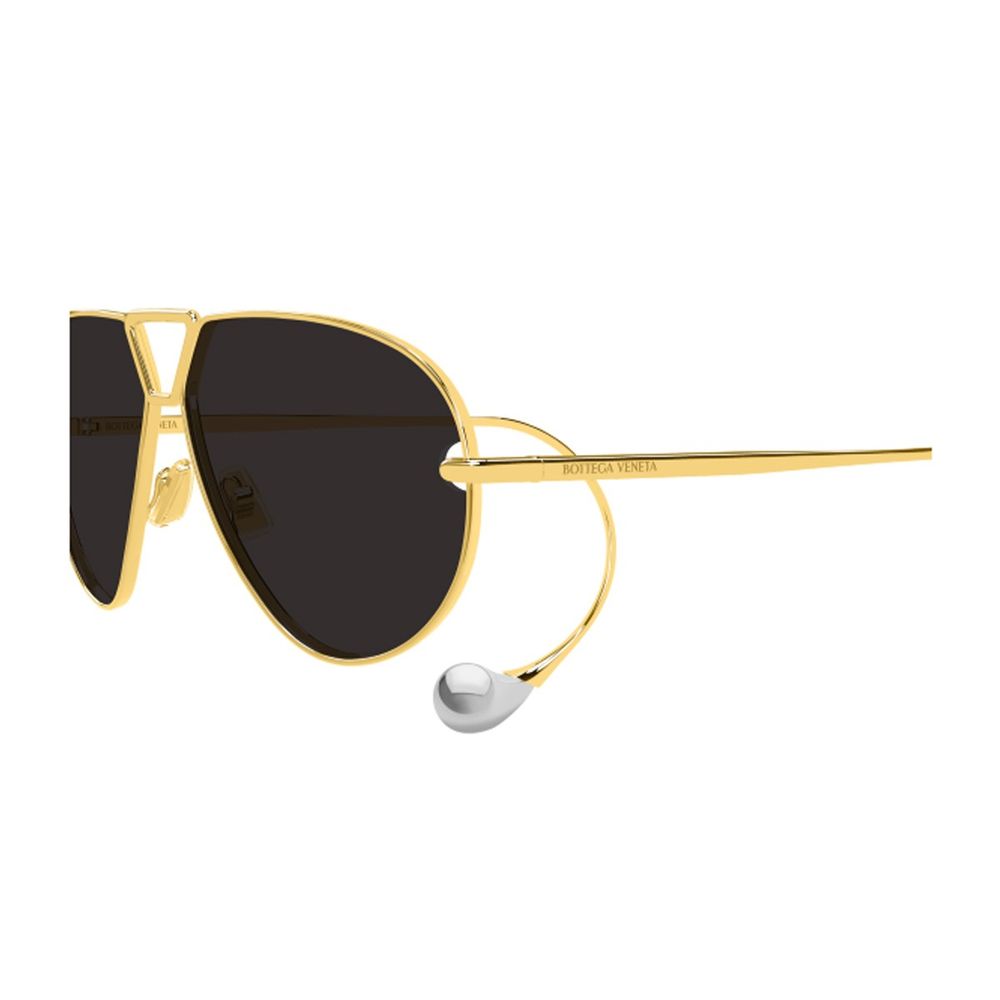 Aviator Drop Sunglasses With Sculpted Metal Frame