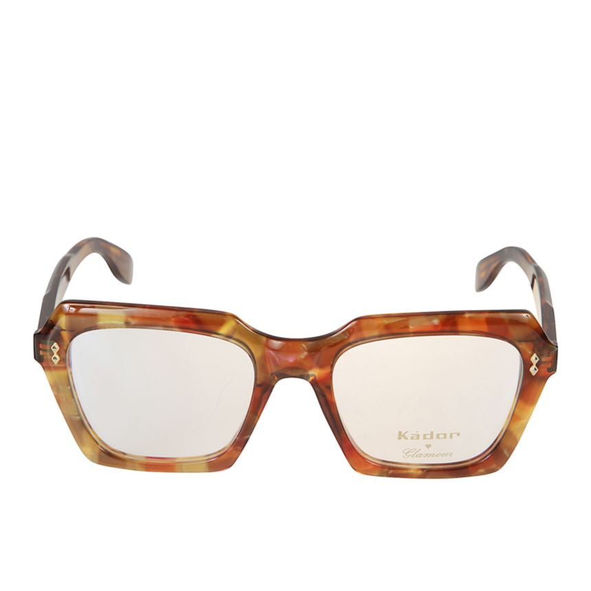 Klara Glamour Bold Geometric Tortoiseshell Eyeglasses with Glossy Finish