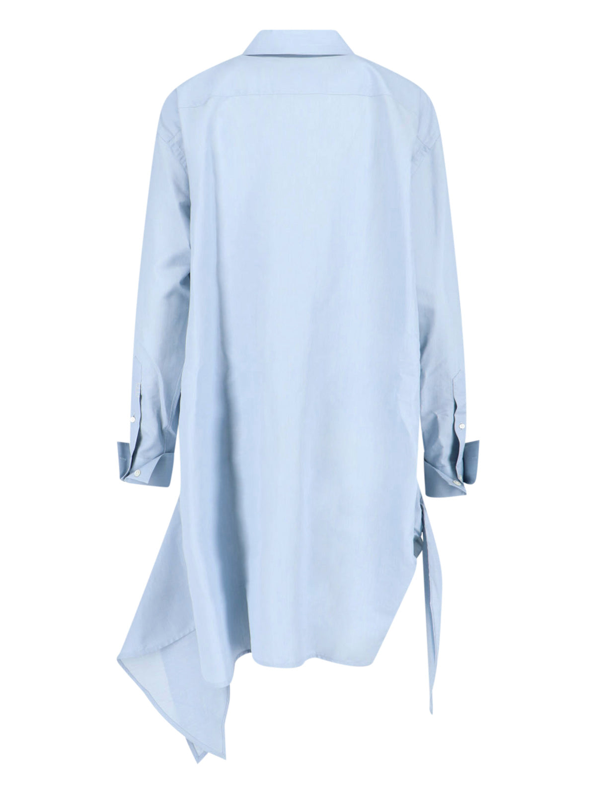Blue Classic Anchor Embroidered Shirt Dress