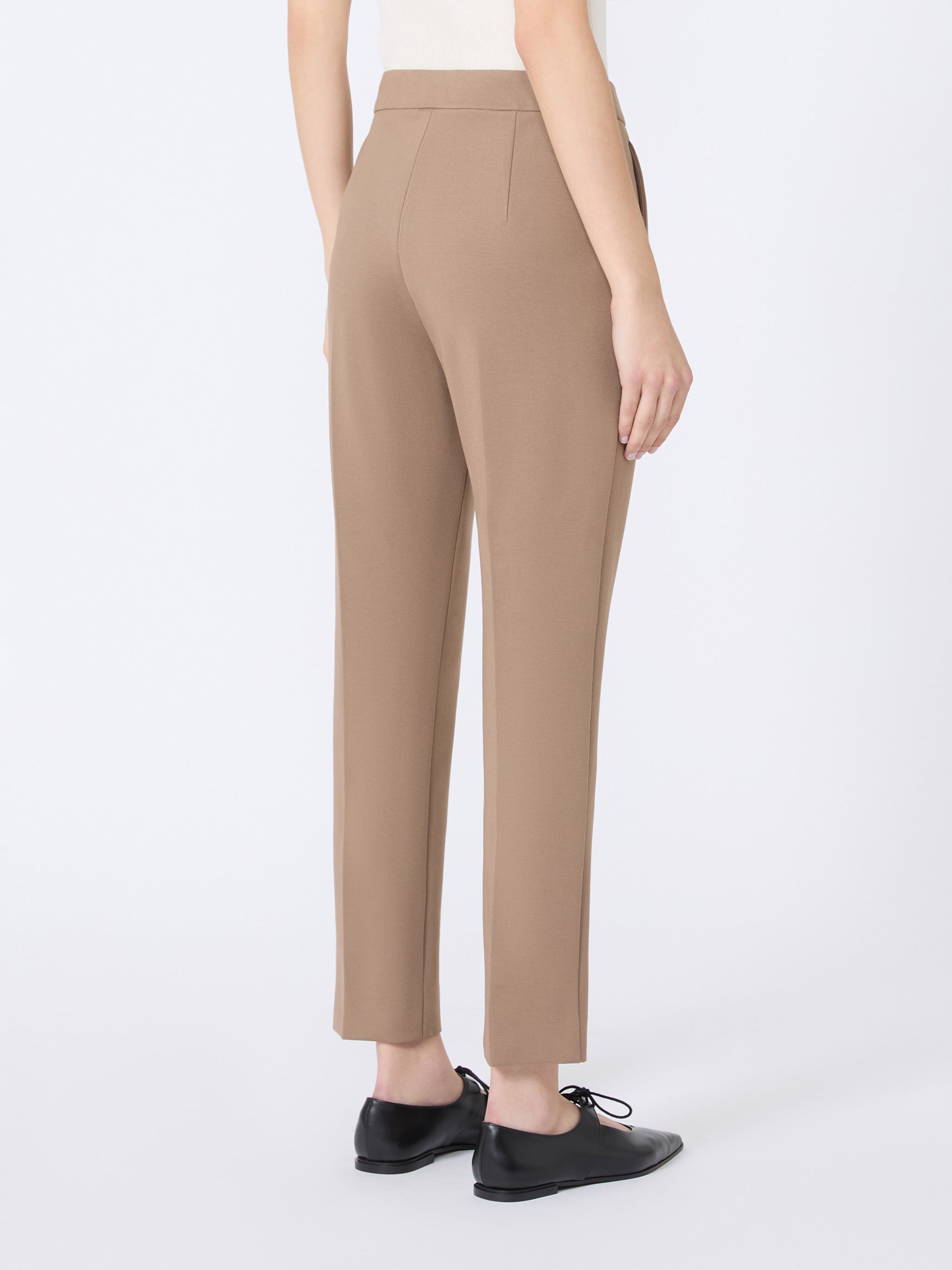 Brown Pegno Tailored Cropped Slim Pants