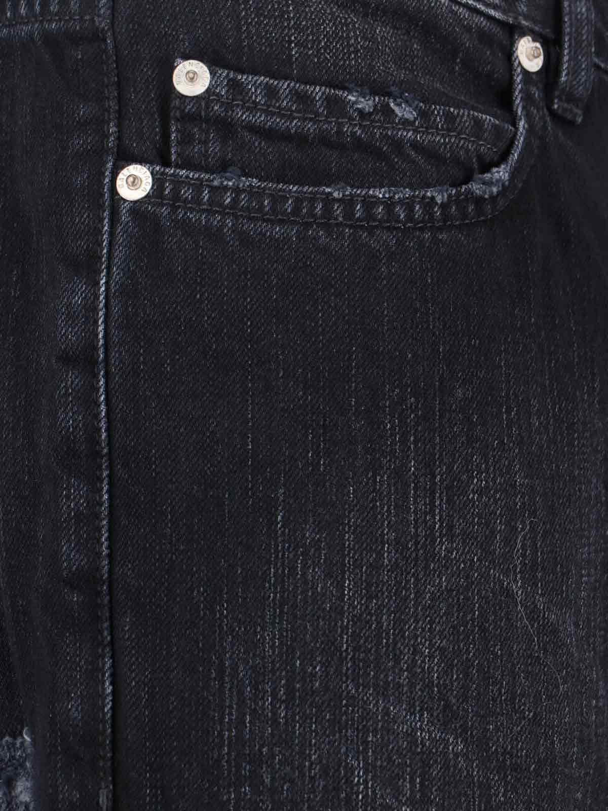 Straight Jeans, In Black Denim
