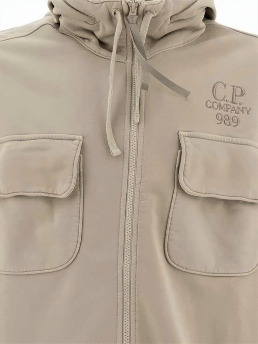 Casual Zip-Up Jacket With Adjustable Hood And Flap Pockets