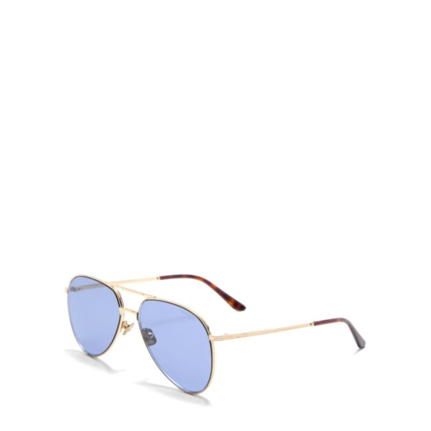 Vls-172 Gold-tone Metal Aviator Sunglasses