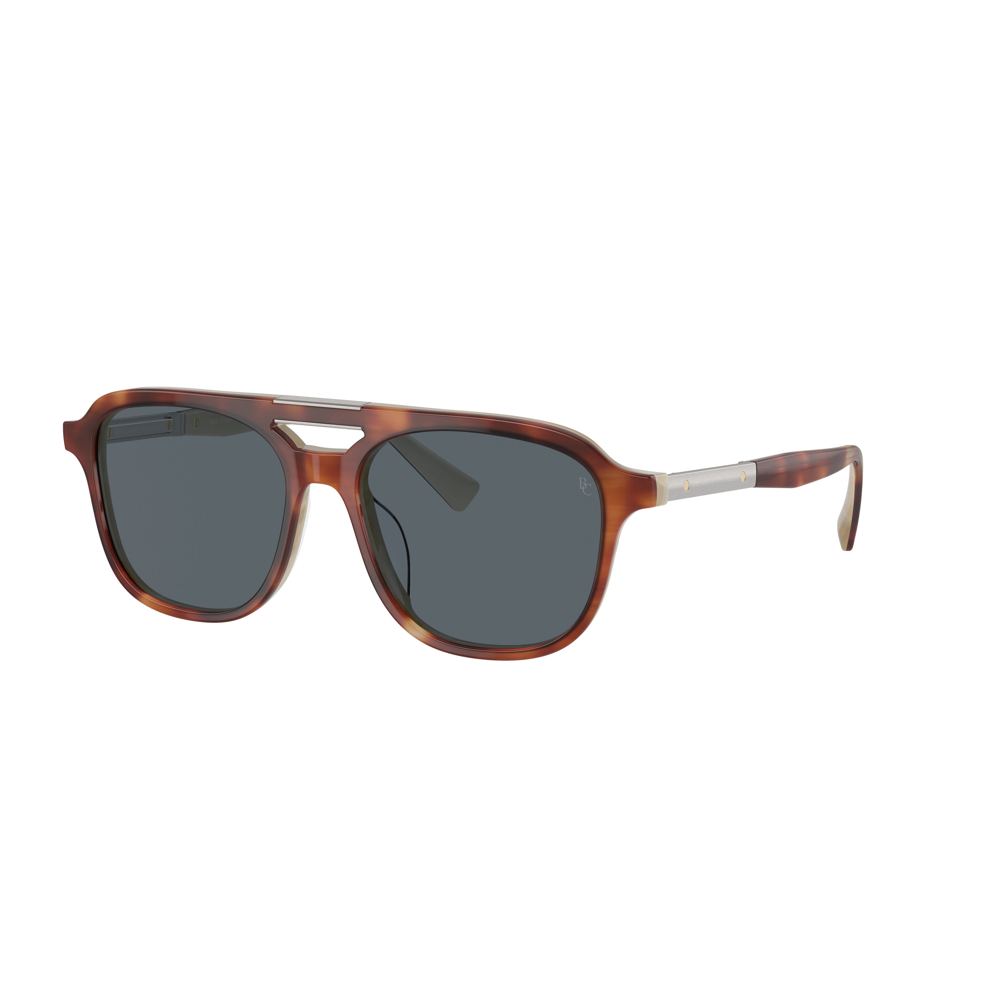 0bc4001s Tortoiseshell Acetate Sunglasses with Distinctive Cut-Out Bridge