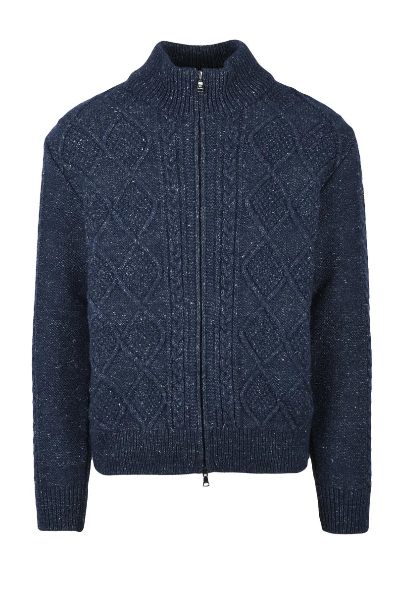 Zip Cardigan - Blue