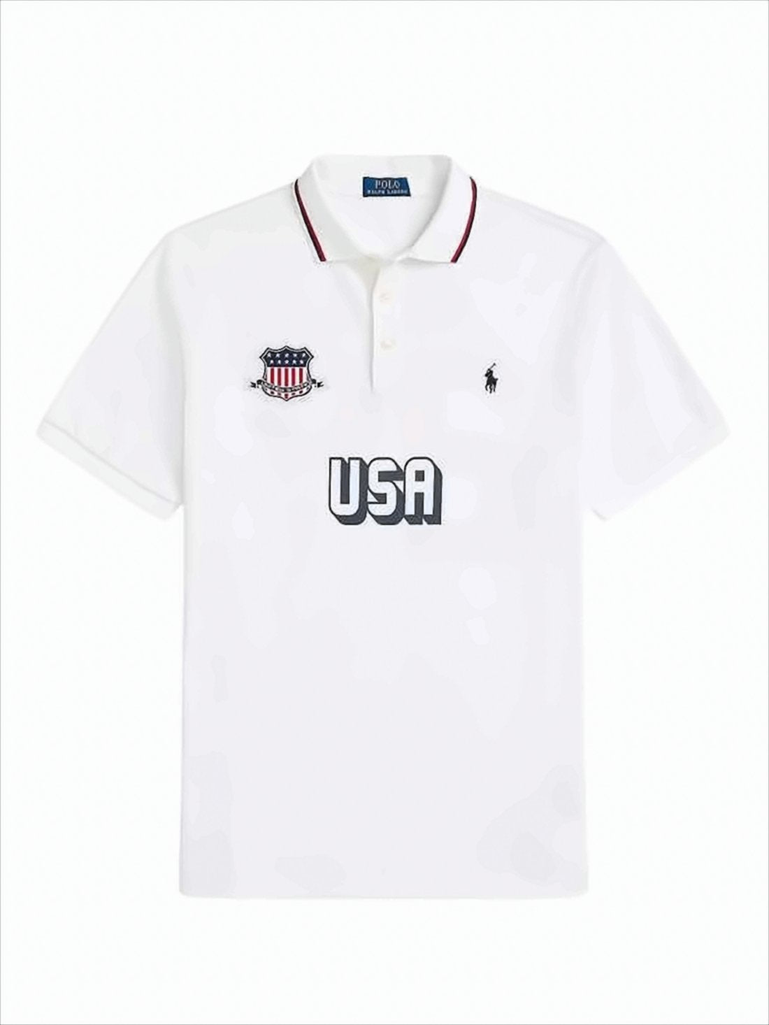 White Polo Shirt with Classic Collar