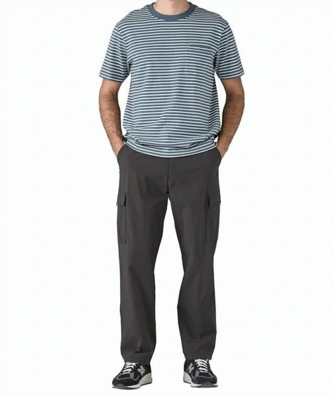 Straight-Leg Pants with Integrated Adjustable Belt