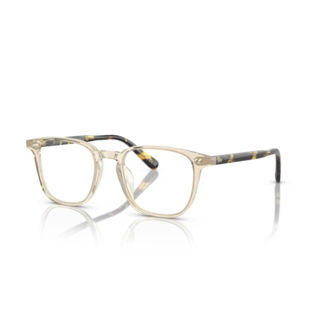 Sutro Translucent Acetate Square Sunglasses with Tortoiseshell-Patterned Temples