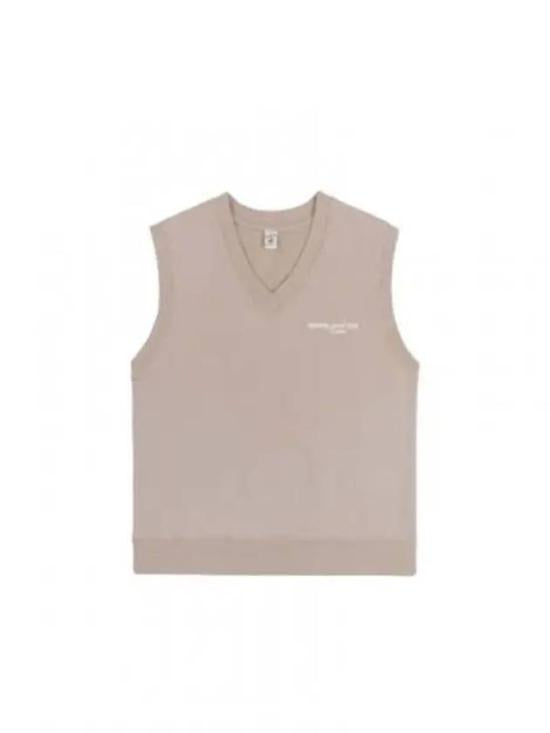 Relaxed Fit Sleeveless V-Neck Top with Minimalist Design