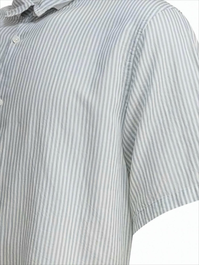 Relaxed Boxy Fit Striped Short-Sleeve Shirt