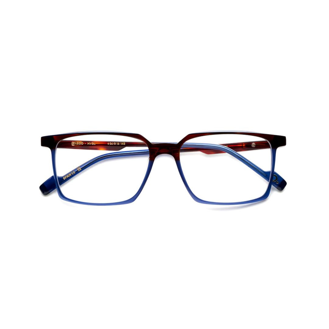 Diego Rectangular Dual-Tone Acetate Eyeglasses with Sleek Bridge